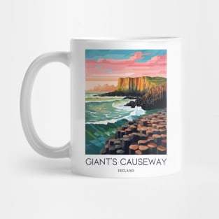 A Pop Art Travel Print of the Giant´s Causeway - Ireland Mug